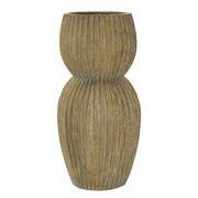 Vaso Decorativo VKH825, Verde, Poliresina, 25x25x52,5 cm