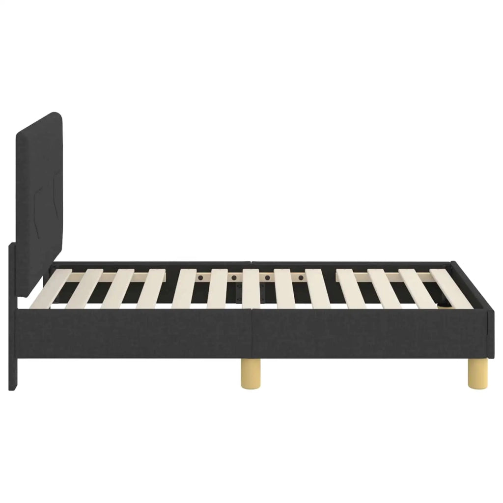 Struttura letto per bambini con testata Nero 70 x 140 cm