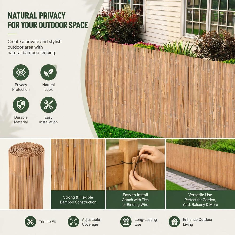 Bamboo Fence 100x600 Cm