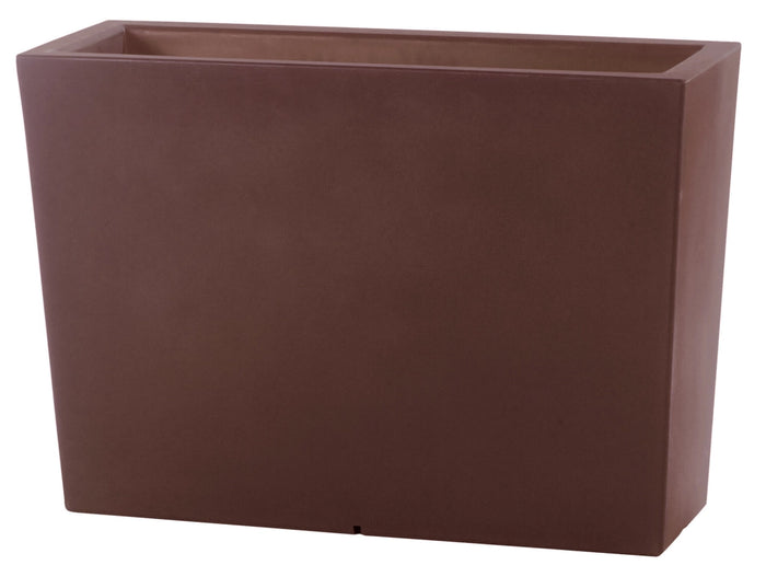 Vaso 100x36x70 cm in Polietilene Schio Cassa Alta 100 Bronzo