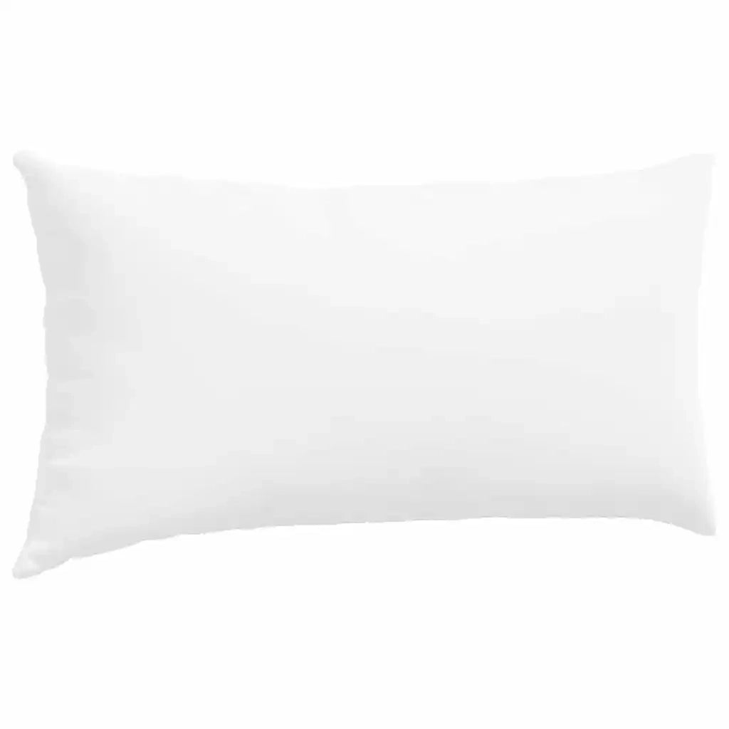 Cuscini da Divano 2 pcs Bianco 80 x 40 cm Tessuto