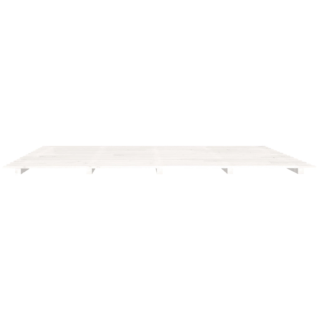 Giroletto senza Materasso Bianco 180x200 cm Legno Massello Pino 824584