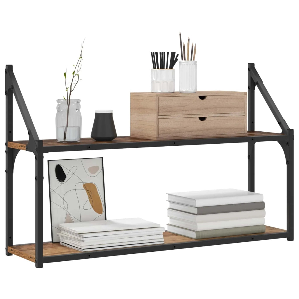 Scaffale da parete A parete Legno antico 80 x 21 x 51 cm 8010898
