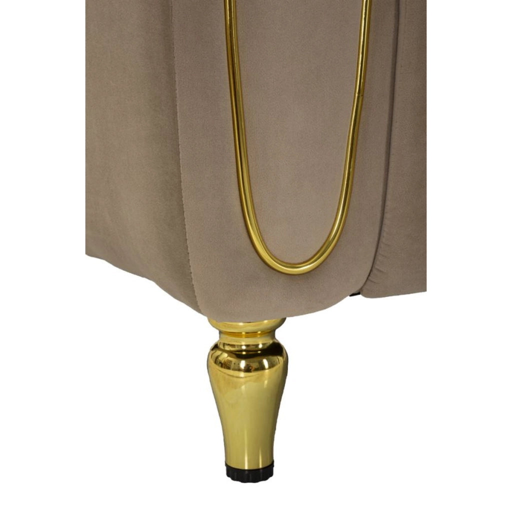 Poltrona VKH323, Marrone, Legno, 81x97x71 cm