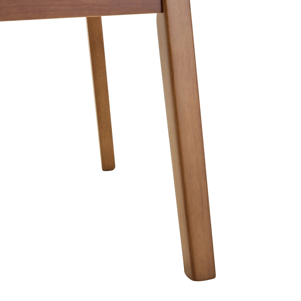 Set di 2 sedie da pranzo con schienale a farfalla, seduta imbottita, in legno massello di gomma, colore nero