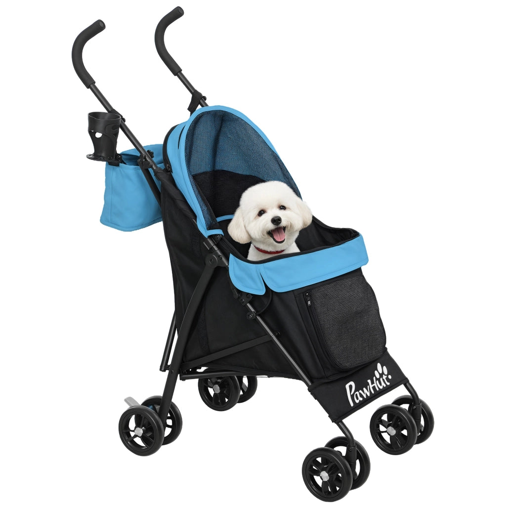 Cuscino per Cane con Portavaso e Finestre in Rete ¨C Zephmum ¨C Blu