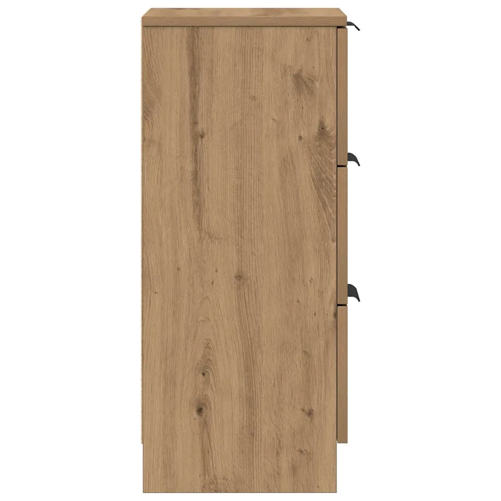 Credenza Rovere Artigianale 30x30x70 cm in Legno Multistrato