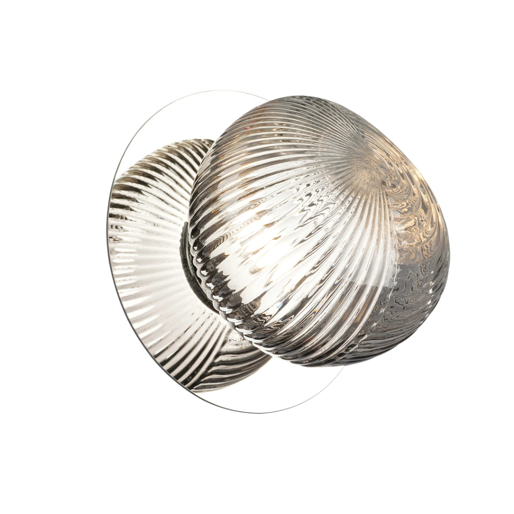 Applique BOLLA Milagro cromo vetro rigato LED 3W 3000K