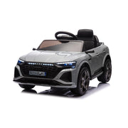Macchina Elettrica per Bambini 12V Licenza Ufficiale Audi SQ8 E-Tron con Telecomando e Sedile Pelle Grigio