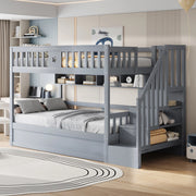Letto a castello funzione contenitore legno grigio 90x200 cm