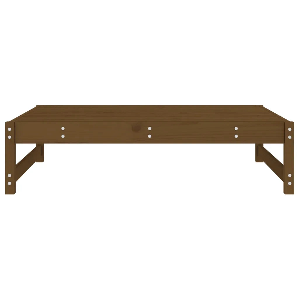 Poggiapiedi Giardino Marrone Ambra 120x80cm Legno Massello Pino 825712