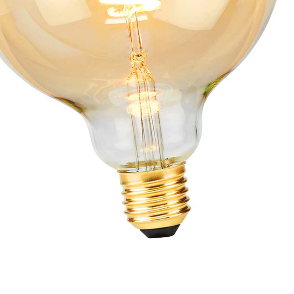 Lampadina a Filamento LED E27 G125 3.8W 250 lm Dimmerabile Basso Consumo Dorato Nedis