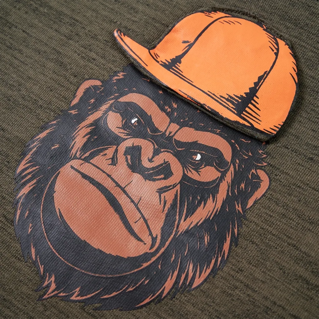 Felpa da Bambino Cachi Scuro Mélange 116 13206