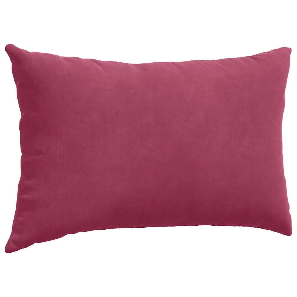 Cuscini da Divano 2 pcs Rosso vino 50 x 30 cm Tessuto in Cords