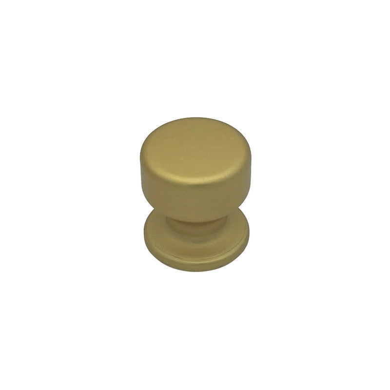 Pomolo fisso per porta SAGUATTI 175/50FB in alluminio oro satinato