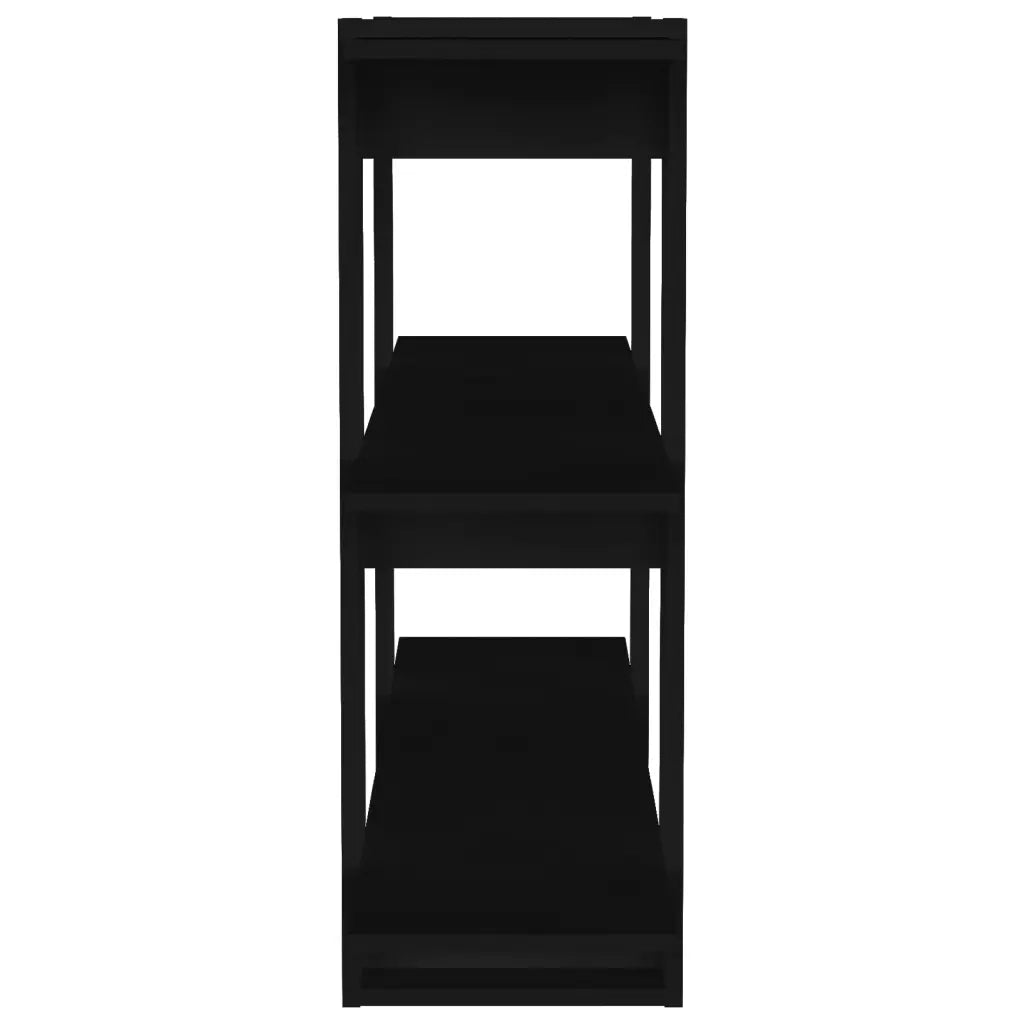Libreria/Divisorio Nero 100x30x87 cm