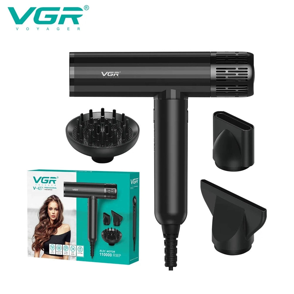 Trade Shop - Asciugacapelli Professionale Vgr V-427 – Motore Bldc 11000 Rpm Parrucchiere -