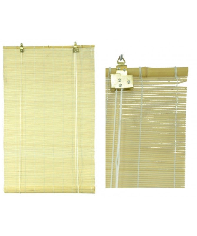 Tapparella midollino naturale asta bambù cm 120xh300x12