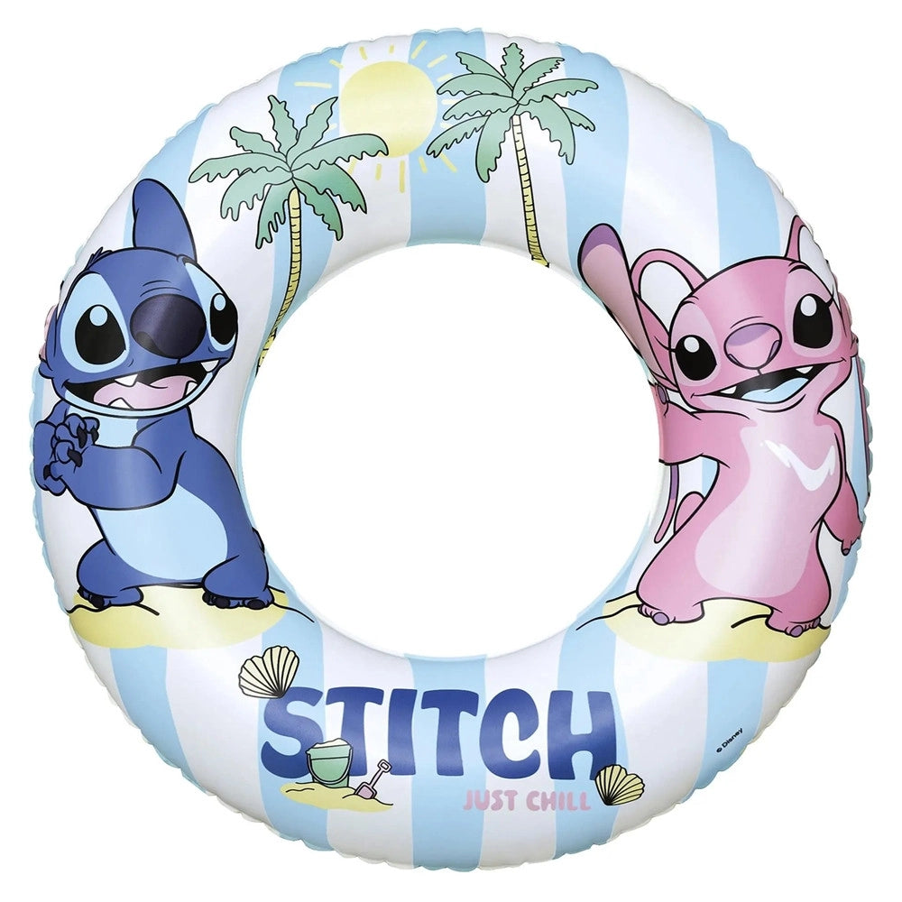 Trade Shop - Ciambella Salvagente Gonfiabile Grafica Stitch Piscina Mare Per Bambini 3-6 Anni 9104u -