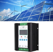 Controllo ibrido solare e vento - Controller digitale intelligente - Nero - 1200W di potenza - Adatto per pannelli solari e impianti eolici.