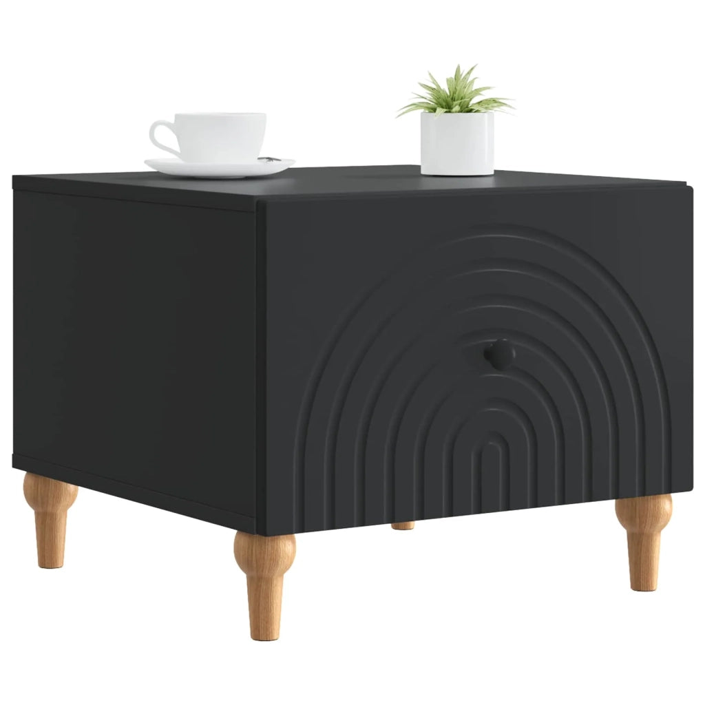 Tavolino da salotto Nero 49 x 50 x 40 cm Legno ingegnerizzato
