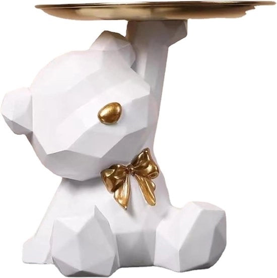 Scultura decorativa di birra con piatto da tavola - elegante e stile - 1 pezzo