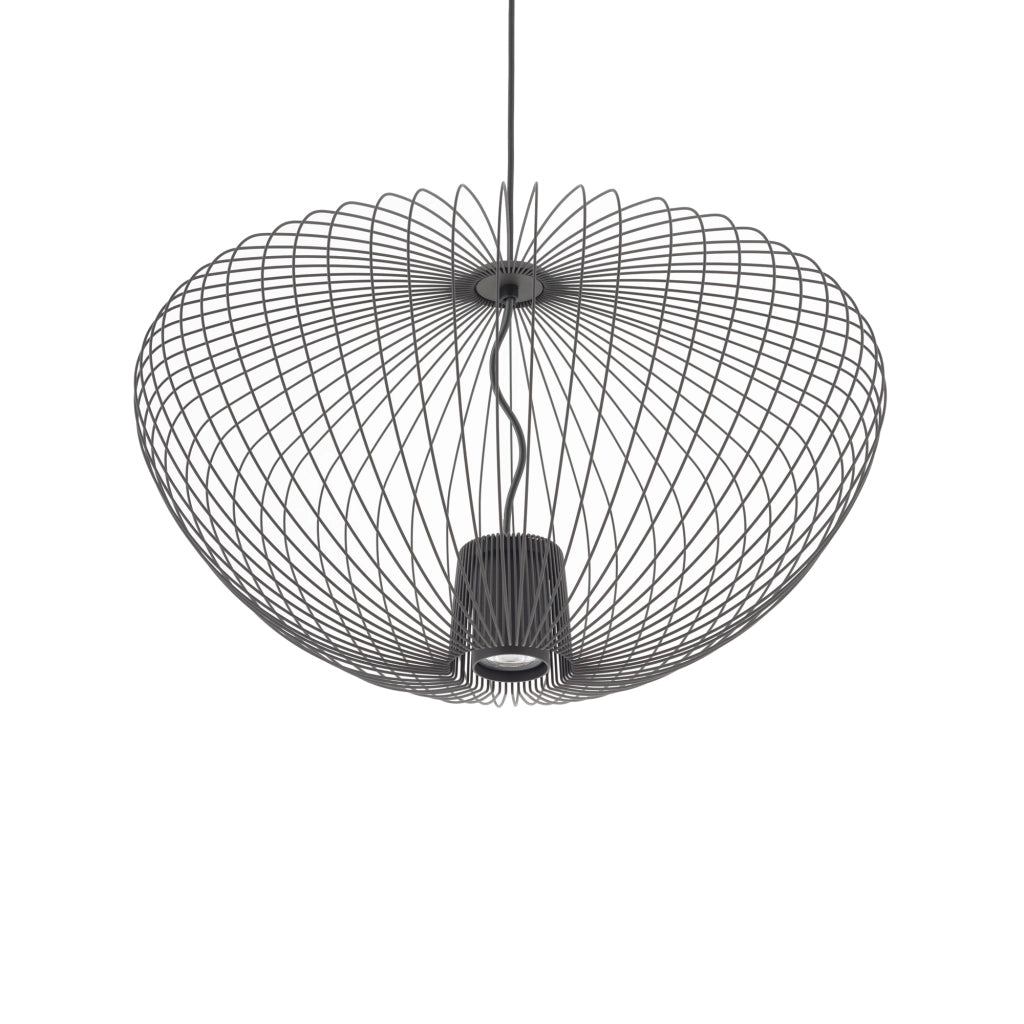 Sospensione industriale grigio scuro GU10 Pumpkin Nowodvorski