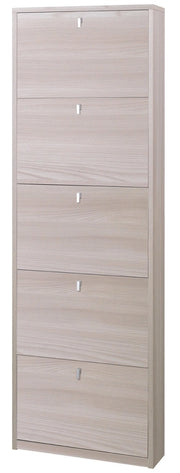 KIT SCARPIERA 5 ANTE A RIBALTA H190 L63 P18 Cm FINITURA OLMO CHIARO SARMOG Sk555k