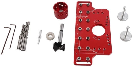 Kit di appoggio per viti e kit di appoggio per cardini multifunzionale per armadi