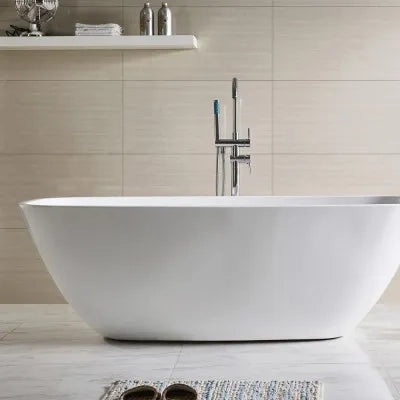 Rubinetto vasca a pavimento freestanding cromato