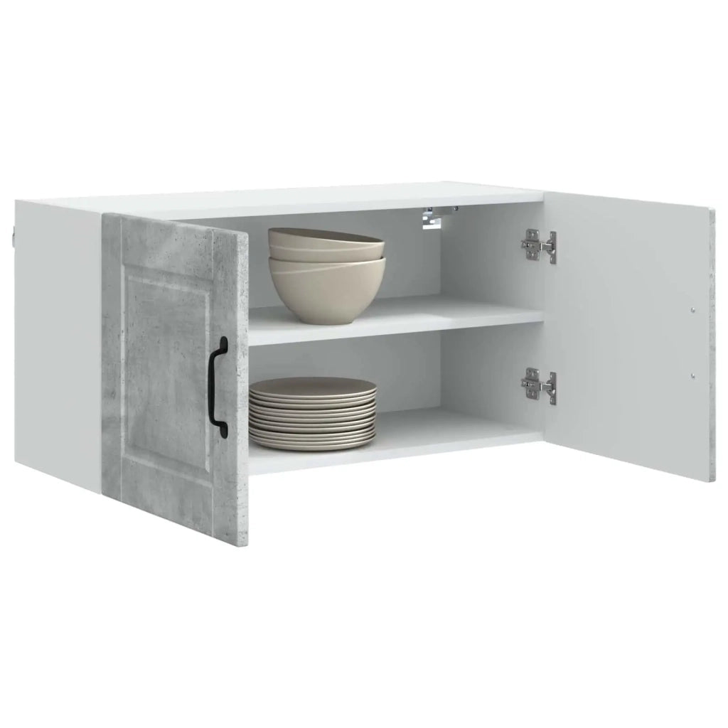 Mobile da cucina con lo scaffale Grigio cemento 80 x 31 x 40 cm 885288