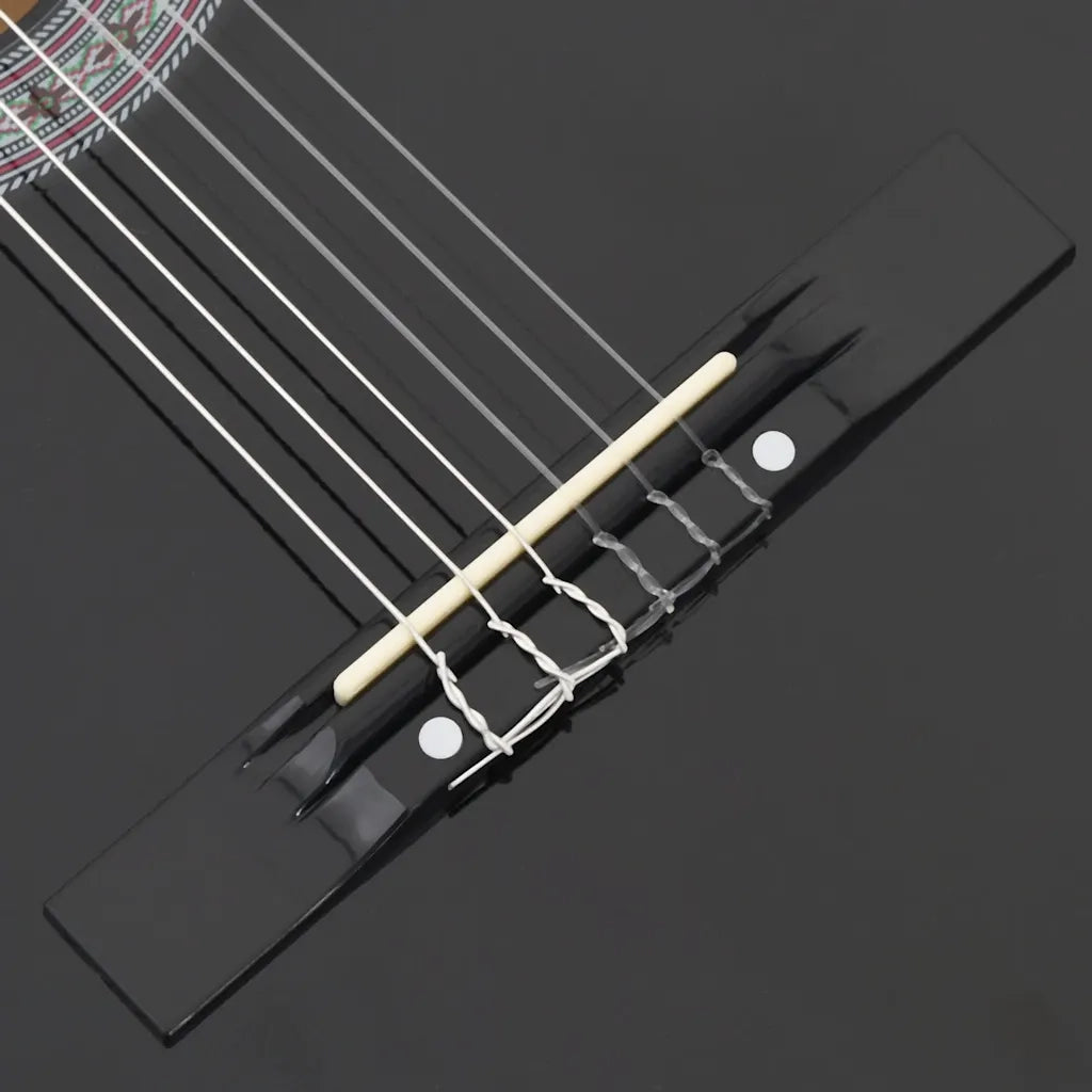 Chitarra Classica Cutaway Western con 6 Corde Nera 38" CFW1064894