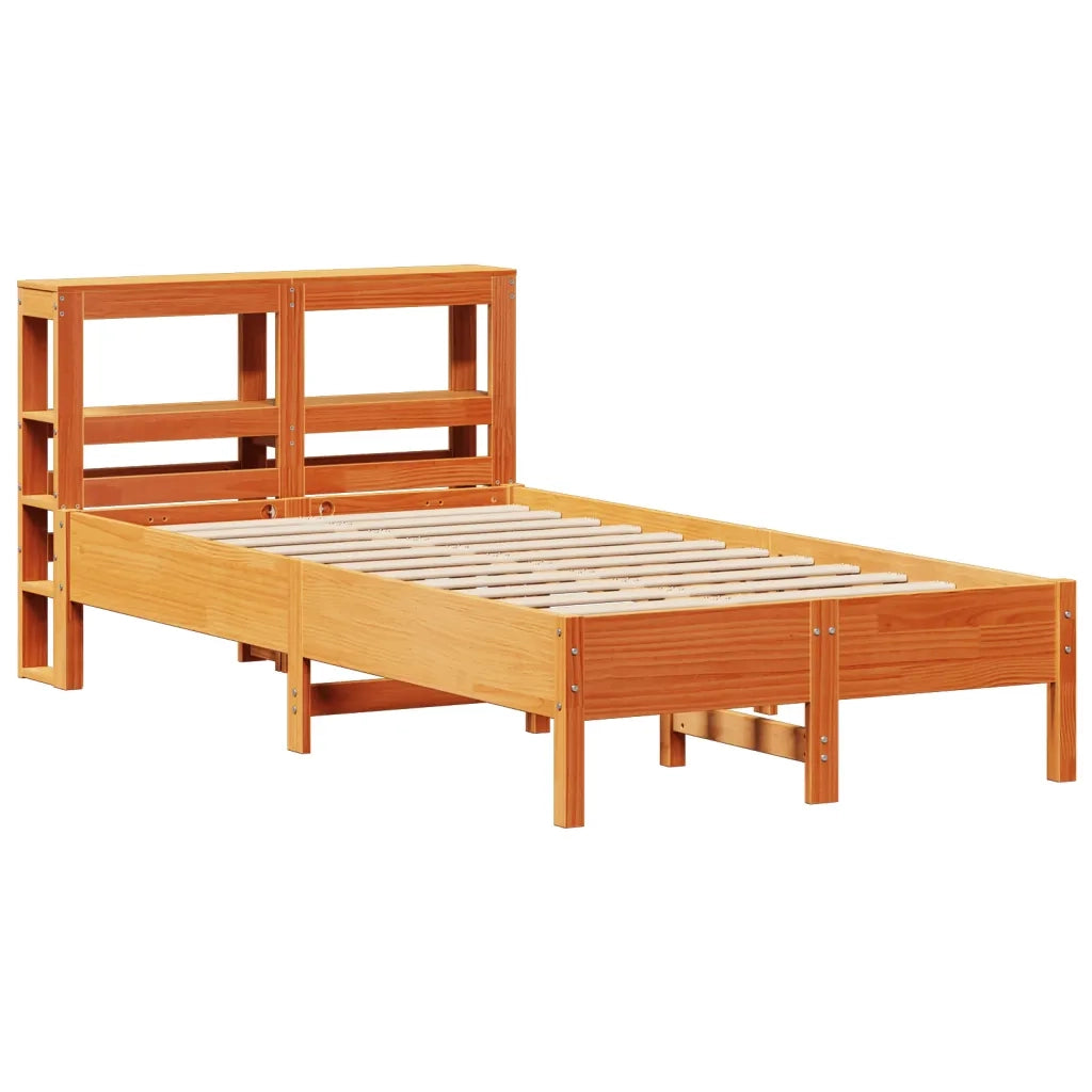 Letto senza Materasso Marrone Cera 120x190 cm in Legno di Pino 3306167