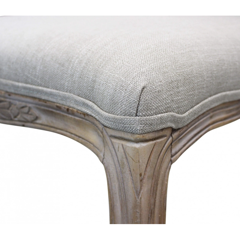 Set di 2 SEDIE ROMY IN TESSUTO GRIGIO