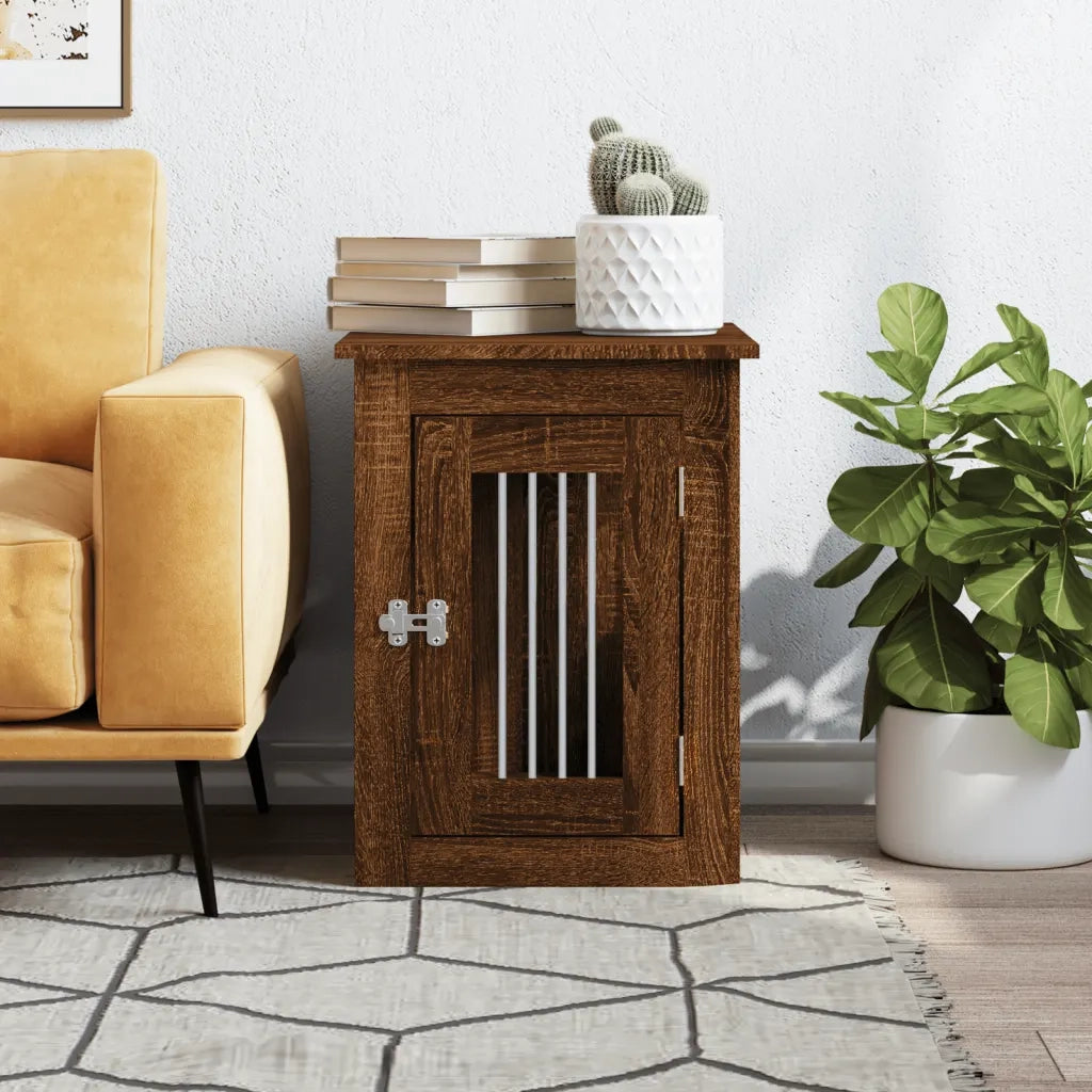Gabbia Cani Arredamento Rovere Marrone 45x62x59cm Multistrato