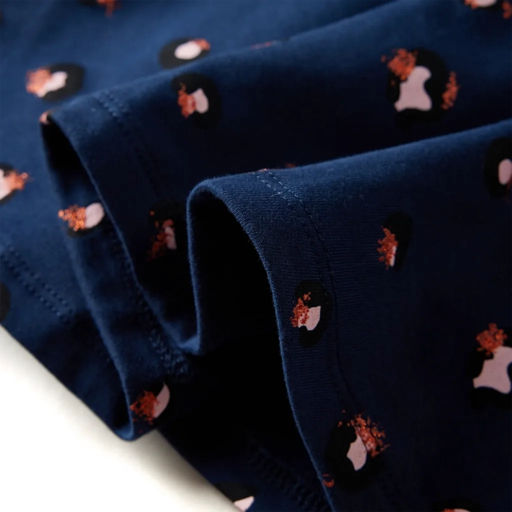 Abito da Bambina a Maniche Lunghe Blu Marino 104 CFW1916969