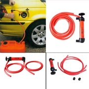 Trade Shop - Pompa A Sifone Aspira Liquidi Con Tubi Flessibili Travaso Benzina Gasolio Olio -