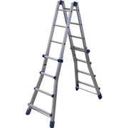 SCALA TELESCOPICA BRIKO BLU FACAL  ALLUMINIO H.CM 120/400 PIOLI 4+4