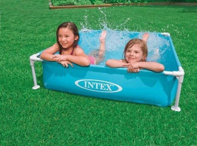 Intex Piscina Smontabile Mini Frame 122x122x30 cm Azzurra PVC 342 litri