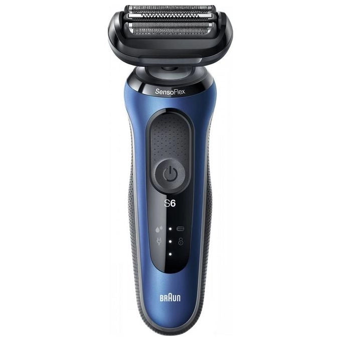 Braun Series 6 61-B1200s Rasoio Trimmer Nero, Blu