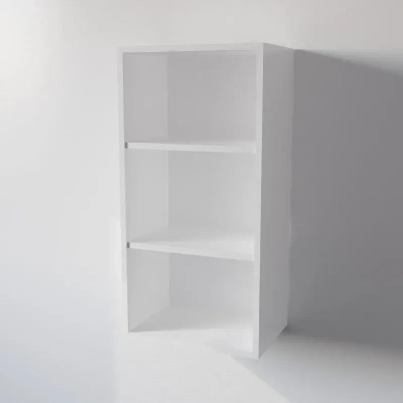 Pensile Cucina  in Legno Nobilitato Bianco, Mobile Alto con 2 Ante, Pensile Componibile Moderno Made in Italy (H90XL60XP33cm)