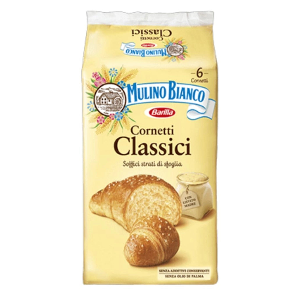 Mulino bianco cornetti classici in confezione da 6 cornetti - 240 grammi totali