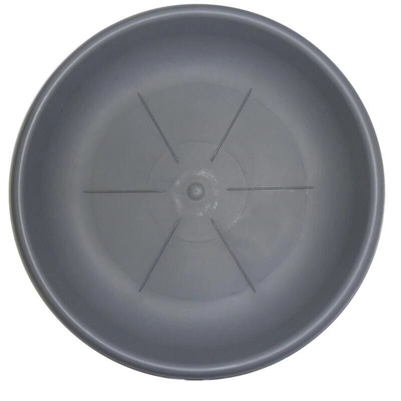 BAMA SOTTOVASO IN PLASTICA ROTONDO 35 CM IN COLORE GRIGIO