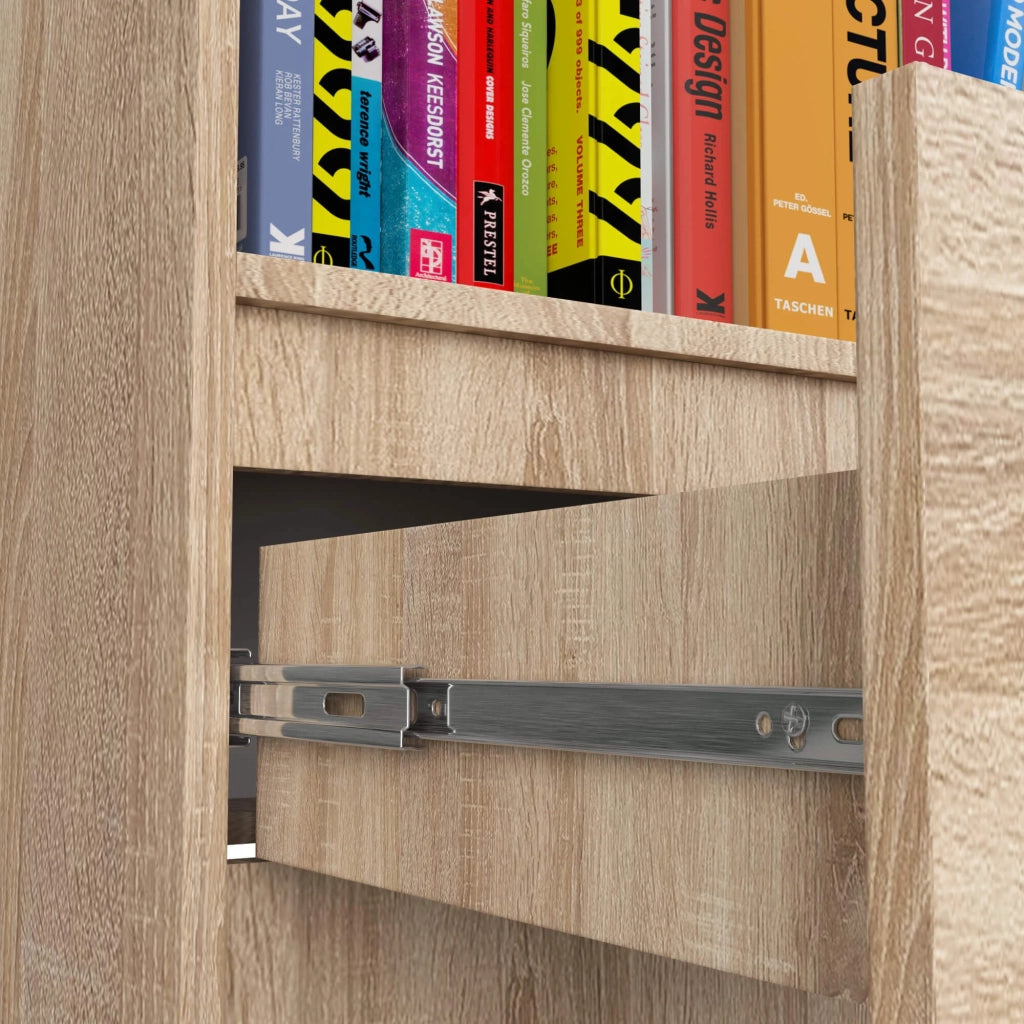 Libreria AKORD R60 Sonoma Quercia 60 cm 1 cassetto 60x35x180 cm