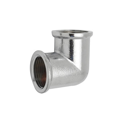 GOMITO FF IN OTTONE CROMO IBP- 1/4- IBP- pezzi 10