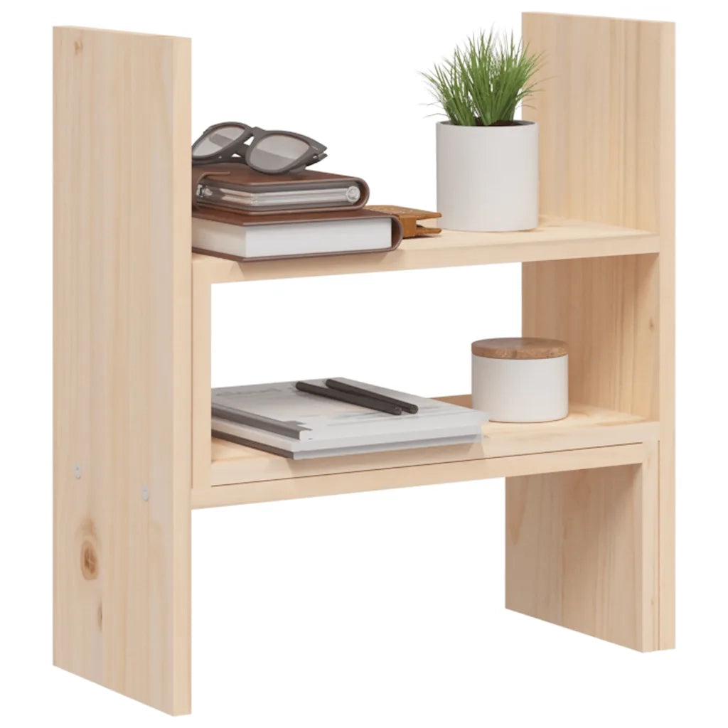 Supporto per Monitor (39-72)x17x43 cm in Legno Massello di Pino 814009