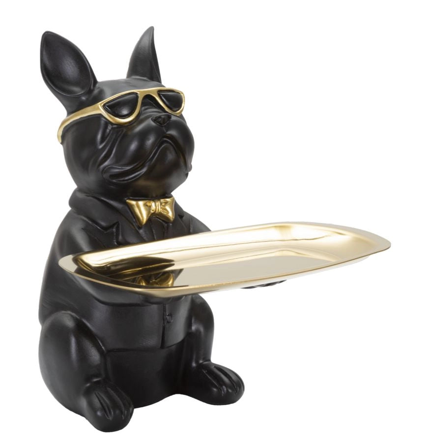 Bull Dog Svuota Tasche 19x23,5x20 cm in Poliresina Nero/Oro