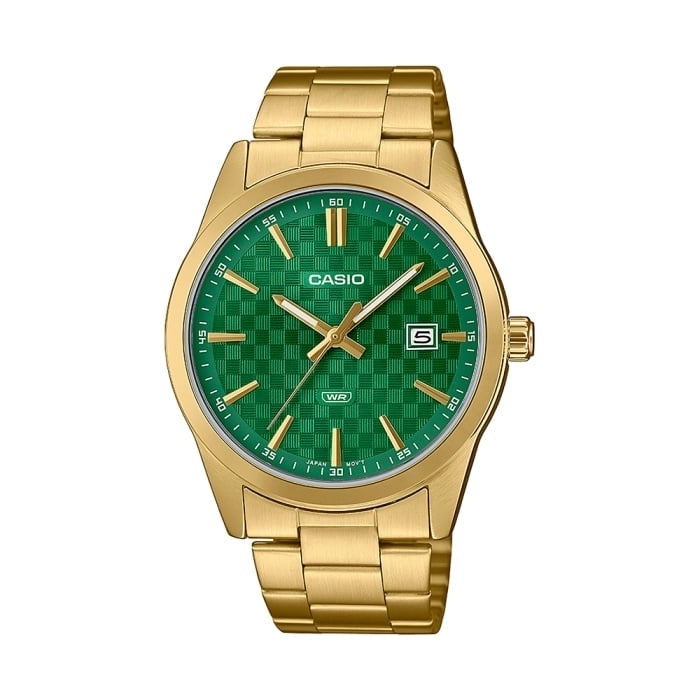 CASIO COLLECTION Mod. DATE GOLD - CARBON LOOK - GREEN
