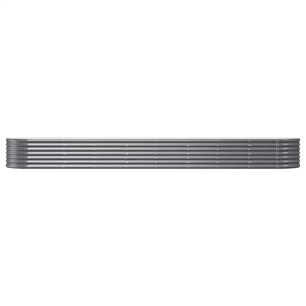 Vaso Giardino Acciaio Verniciato Polvere 368x80x36 cm Antracite cod mxl 51902