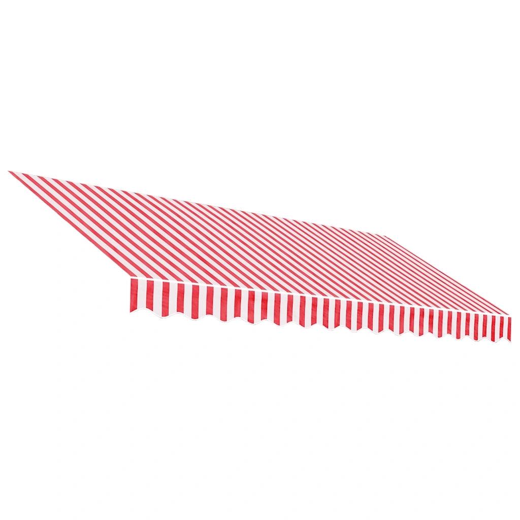 Tessuto di Ricambio per Tenda-Ricambio telo per tenda da sole Strisce Rosse e Bianche 3,5x2,5 m